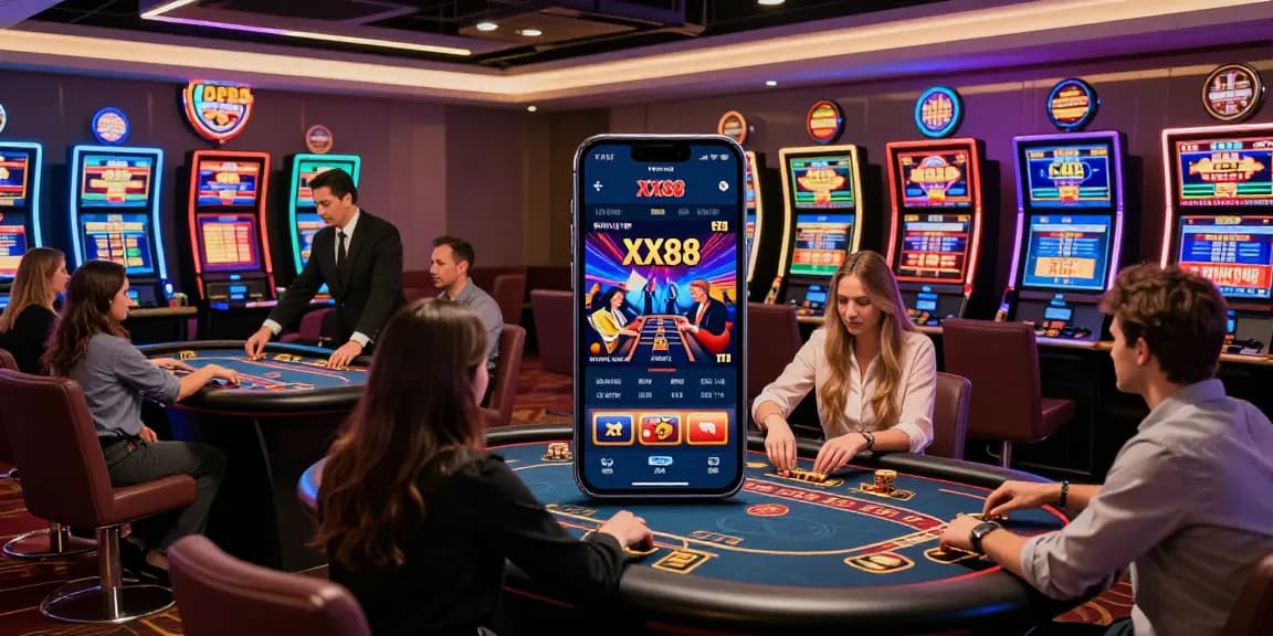 Exciting online gambling scene featuring XX88 games and promotions to engage players.