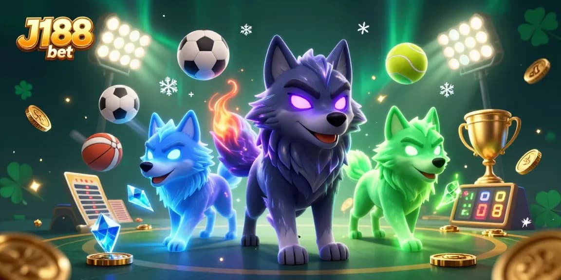 Experience the thrill of J188 bet with dynamic sports betting action in a vibrant 3D scene.