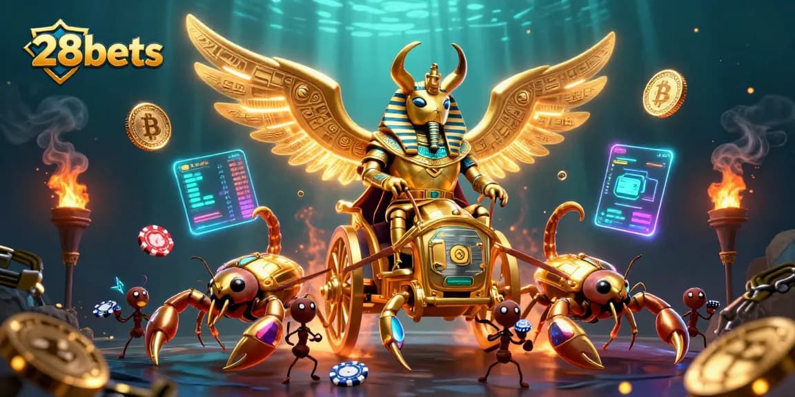 Engage in thrilling gameplay at 28bets, featuring vibrant 3D characters and rich casino elements.