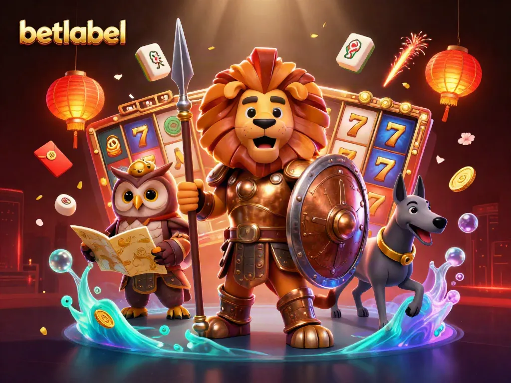 Betlabel showcases thrilling slot action with vibrant characters and dynamic game elements.