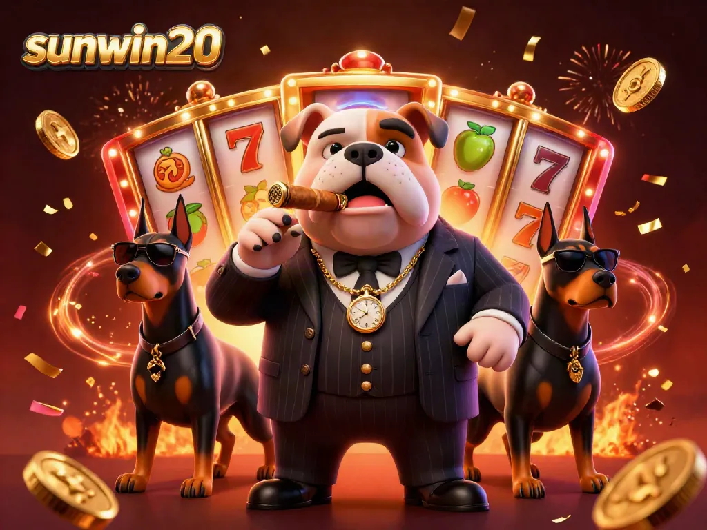 Experience exhilarating slots at sunwin20 with a mafia bulldog character and dynamic game elements.