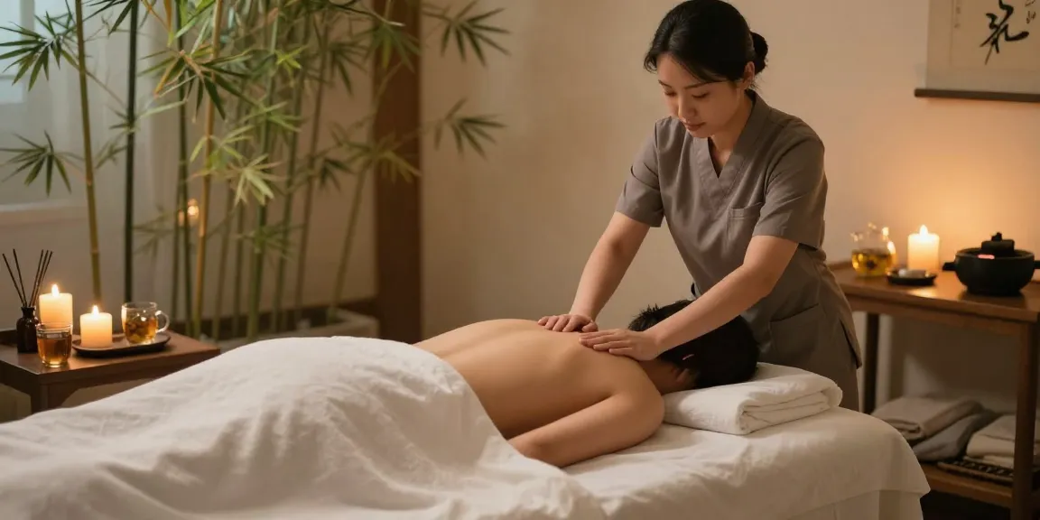 Expert 동탄출장마사지 session in a serene spa environment with tranquil lighting and soft linens.