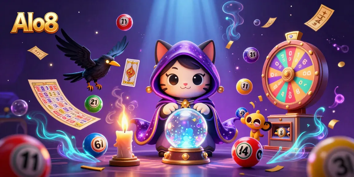 Alo8 celebrates winning moments with vibrant lottery balls and magical casino elements.
