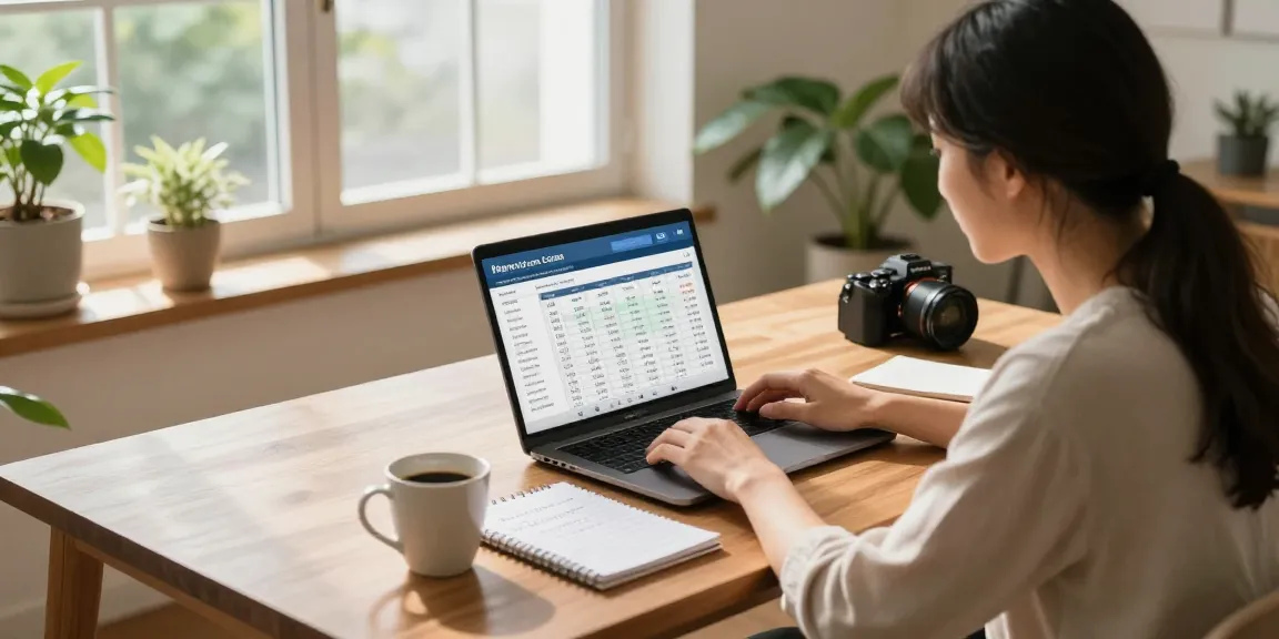 Calculating cuota hipoteca with a couple using an online simulator in a cozy home office.