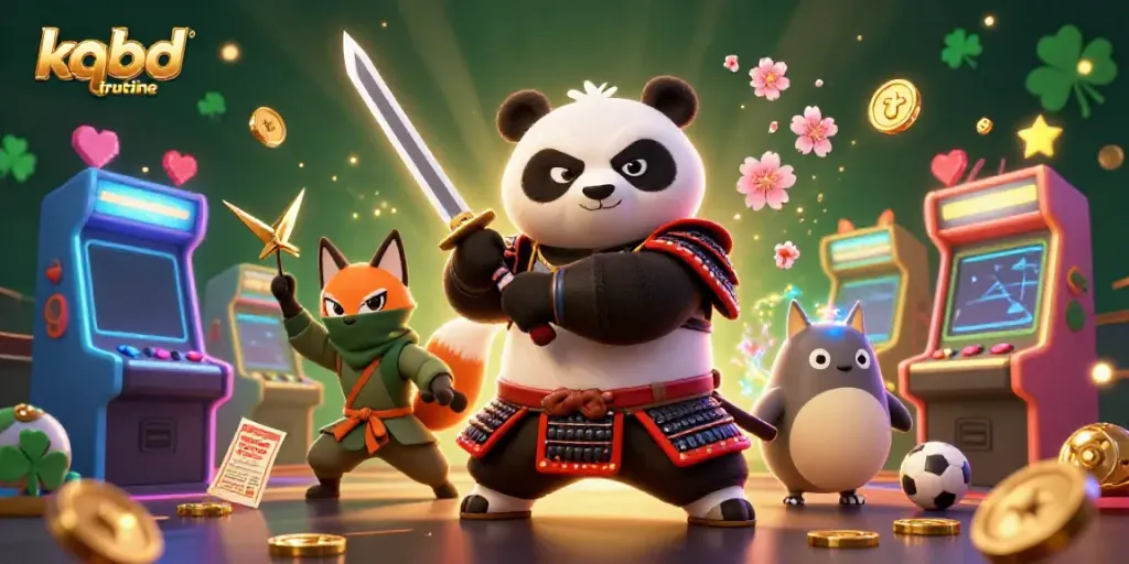 Engage with kqbd truc tuyến through an immersive 3D gaming scene illustrating dynamic characters and vibrant casino elements.
