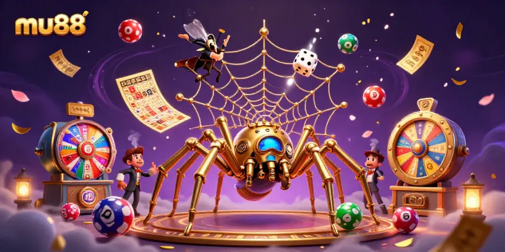 Catch lucky dice and winning lottery balls in the whimsical world of mu88's steampunk casino.