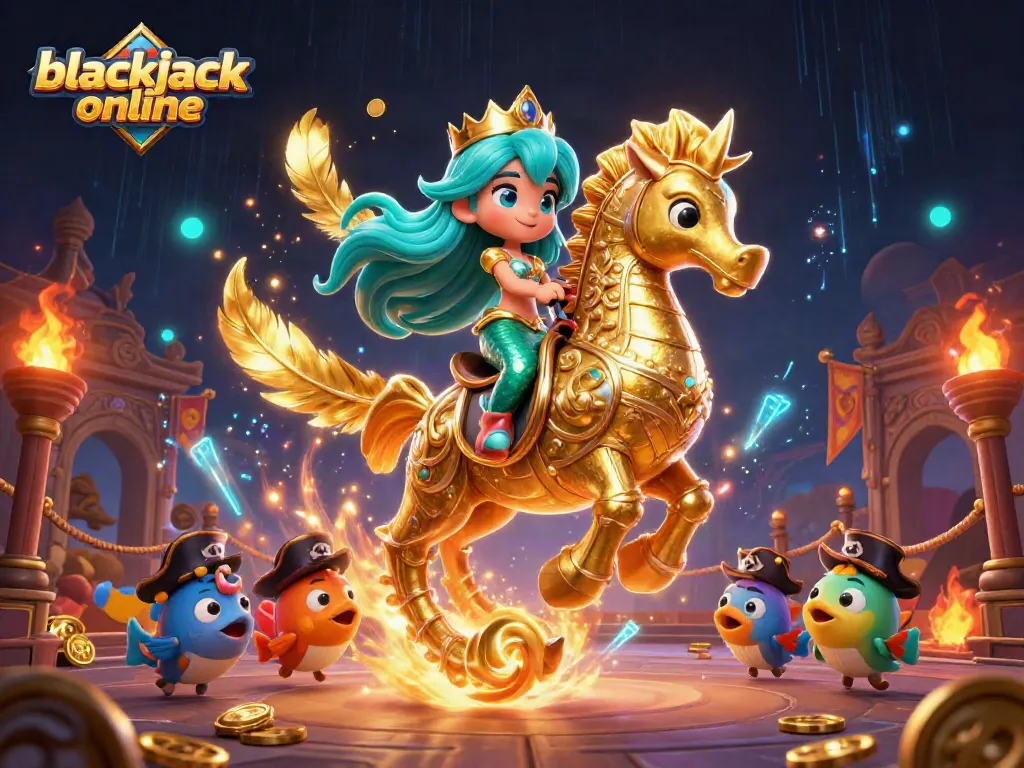 Juega blackjack online y descubre un mundo de estrategia y diversión en este colorido entorno de casino.