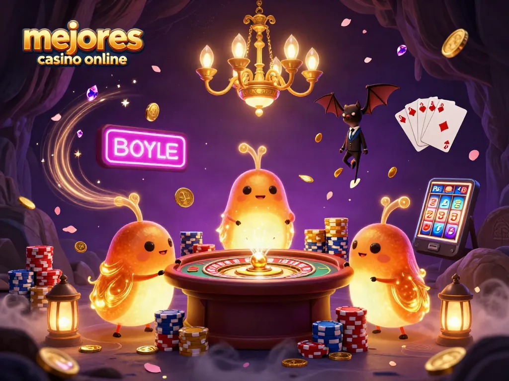 Ilumina tu experiencia en los mejores casinos online con fichas, cartas y luces brillantes.