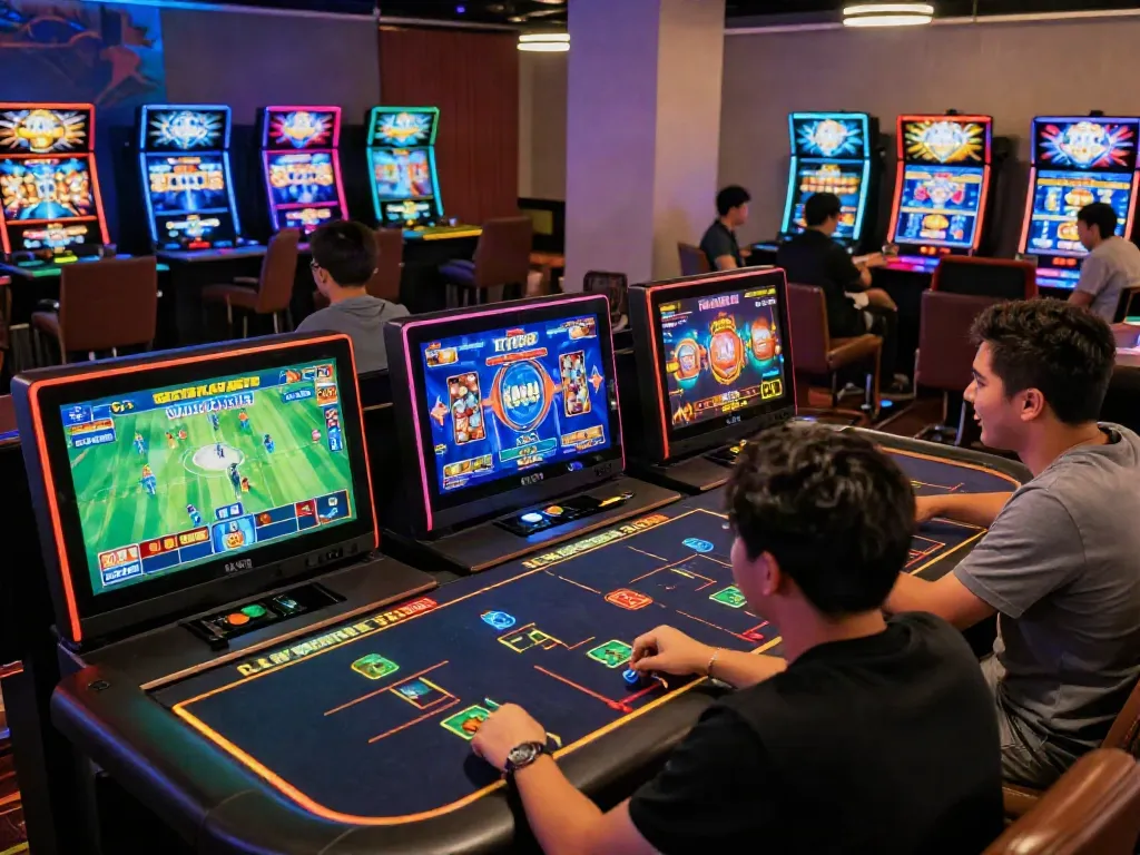 Exciting KU88 online gaming atmosphere showcasing diverse betting activities and vibrant player engagement.
