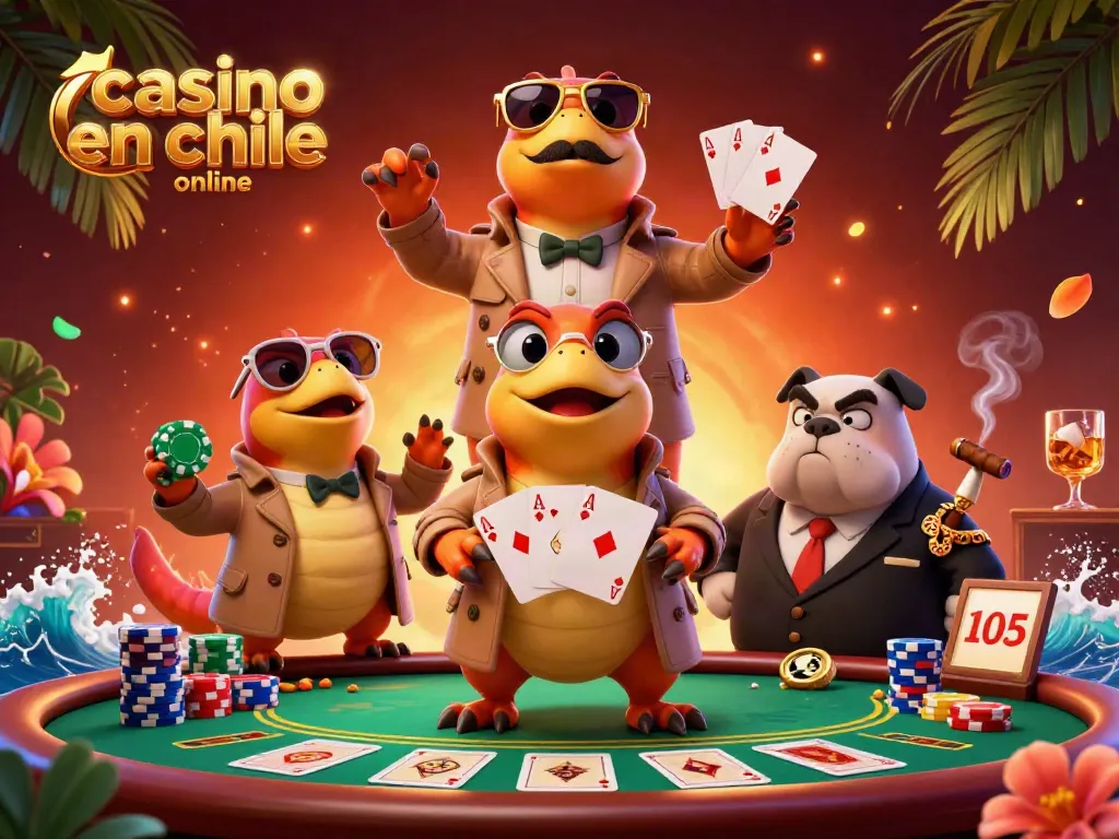 Juega en un casino en Chile online con emocionantes ranas en una broma animada.
