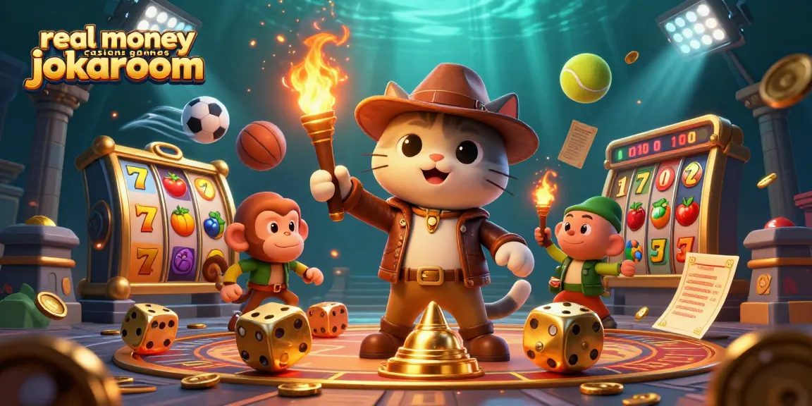 Experience thrilling real money casino games at JokaRoom with dynamic scenes and characters.
