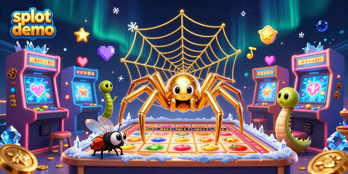 Slot demo yang menarik dengan laba-laba emas, simpanan jackpot, dan krupier centipede.